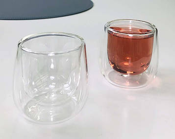 Піала скло подвіне н-р 2х100мл "Емма", DG2073, 12шт/ящ