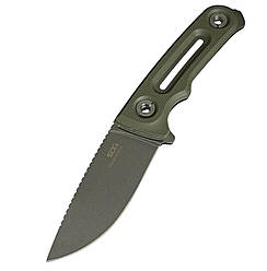 Ніж туристичний 2-2397 світло-зелений сталь D2 Gorillas BBQ KN1078