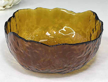 Салатник "Маківка", малий, бурштиновий, 12,5/5,5 см, O8030-172, 24шт/ящ