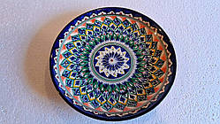 Велика тарілка (ляган) Ріштан узбецька, 32 см