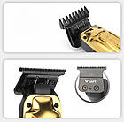 Акумуляторний триммер для волосся + 4 насадки, 2000 mAh, V-904 / Машинка для стрижки волосся / Тример для стрижки, фото 4