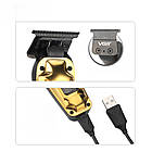 Акумуляторний триммер для волосся + 4 насадки, 2000 mAh, V-904 / Машинка для стрижки волосся / Тример для стрижки, фото 5