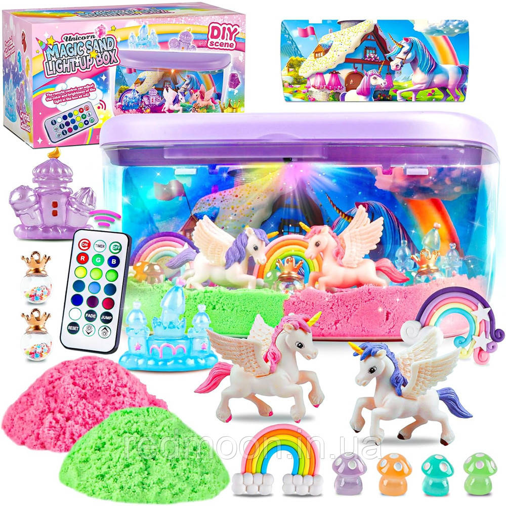 Дитячий ігровий набір міні тераріум, з підсвіткою, від батарейок / Дитячий набір для творчості, фото 1