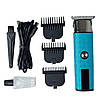 Акумуляторний тример для стрижки + 3 насадки, VGR V-943, Синій / Машинка для стрижки волосся / Тример чоловічий, фото 6