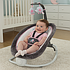 Дитяче крісло-гойдалка для новонароджених до 9 кг, (74х74х48см), 6917 , Рожевий / Шезлонг для новонароджених, фото 3