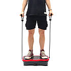 Віброплатформа для тренувань до 200 кг + пульт, 53х31х13 см, Червоний / Фітнес платформа / Вібраційна платформа, фото 6