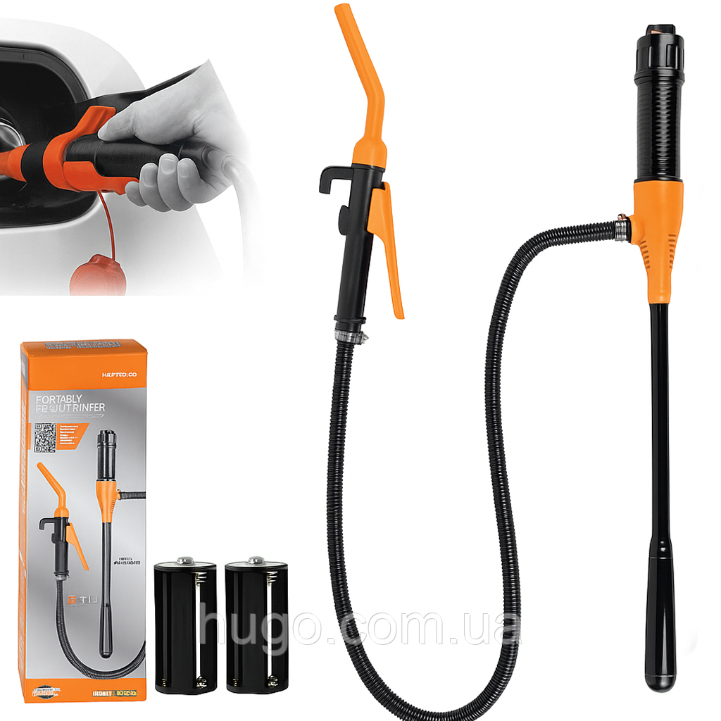 Міні-насос для перекачування палива на батарейках, 10 л/хв, SO-61 / Насос для рідин, фото 1