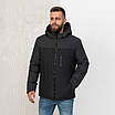 Чоловічі зимові куртки великого розміру 50-64 графіт, фото 3