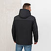 Чоловічі зимові куртки великого розміру 50-64 графіт, фото 4