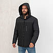 Чоловічі зимові куртки великого розміру 50-64 графіт, фото 5