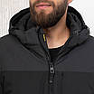 Чоловічі зимові куртки великого розміру 50-64 графіт, фото 6