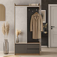 Сучасна стильна маленька вузька передпокій купе 1 метр в коридор з дзеркалом взуттєвою ДСП Таня Купе 2 Летро