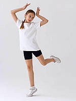 Футболка детская однотонная белая, хлопок