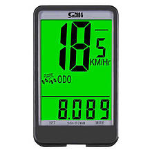 Велокомпьютер SD-576B, підсвічування дисплея, 17 функцій,Waterproof