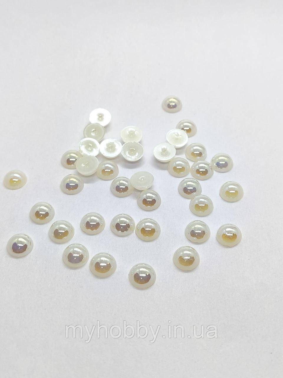 Напівнамистини 8мм Айворі АВ +-50шт, фото 1