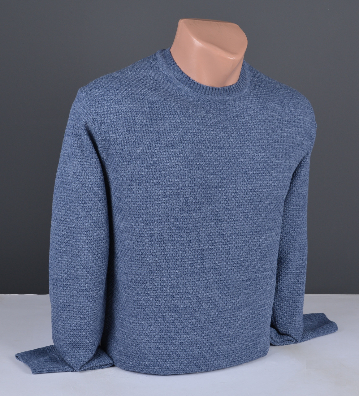 Чоловічий тонкий джемпер | Чоловічий светр синій Туреччина 3118, фото 1