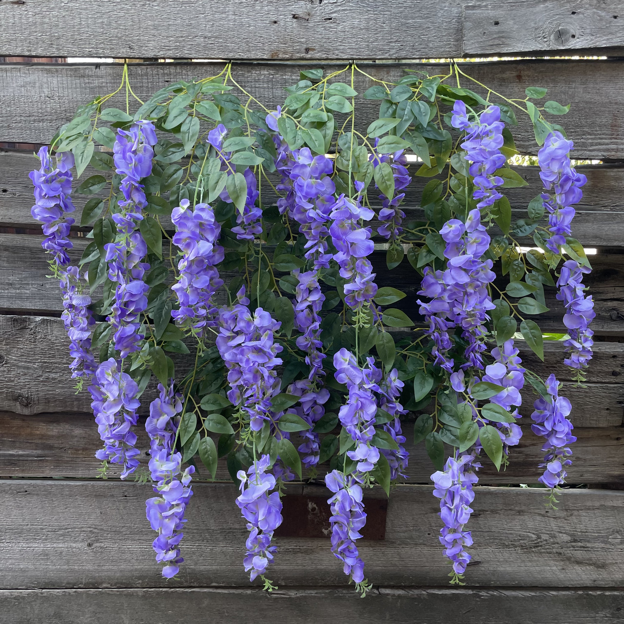 Штучна гліцинія гілка ампельна бузкова світла 80 см за 12 шт, фото 1