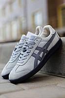 Сірі замшеві жіночі кросівки Asics Onitsuka Tiger Tokuten Deep Ash - демісезонні повсякденні кеди асікс купити