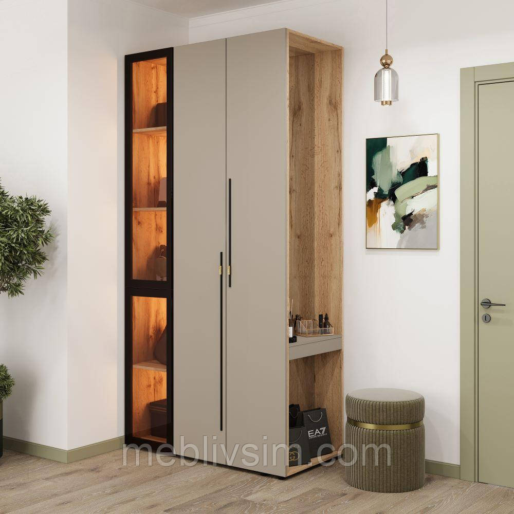 Передпокій Спейс з підсвіткою 120см колір тоффіСвіт меблів, фото 1