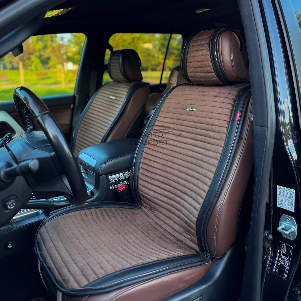Накидки повний комплект на передні і задні сидіння авто IMPERIAL AUTO COMFORT, коричневий колір, фото 1