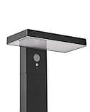 Сонячний садовий світильник POPLAR LED з датчиком руху, чорний, фото 6