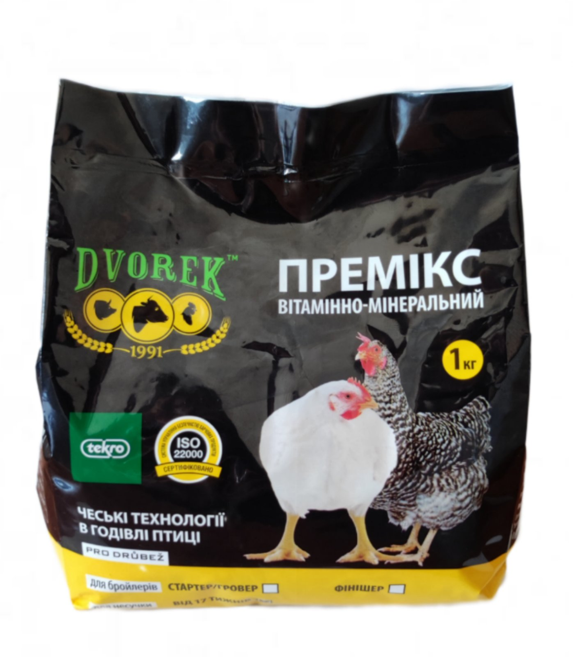 Премікс для кур-несучок DVOREK 2,5% 1 кг, фото 1