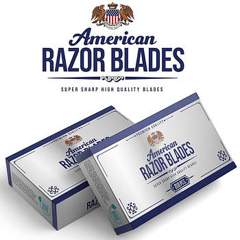 Леза для гоління подвійні, класичні American Razor Blades 200шт