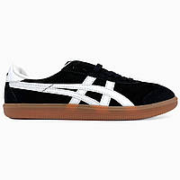 Чорні замшеві жіночі кросівки Asics Onitsuka Tiger - демісезонні повсякденні кеди асікс купити