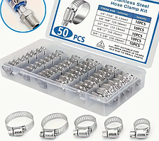 Набір затяжних хомутів 50шт. W-10420 (6-12мм., 10-16мм., 13-19мм., 16-25мм., 19-29мм.)