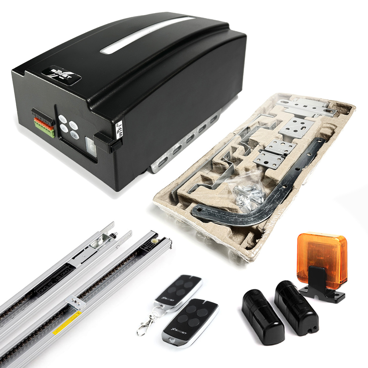 Автоматика для секційних гаражних підйомних воріт з шиною 3600мм X-BOOST PD1000 2 Пульти в комплекті, фото 1