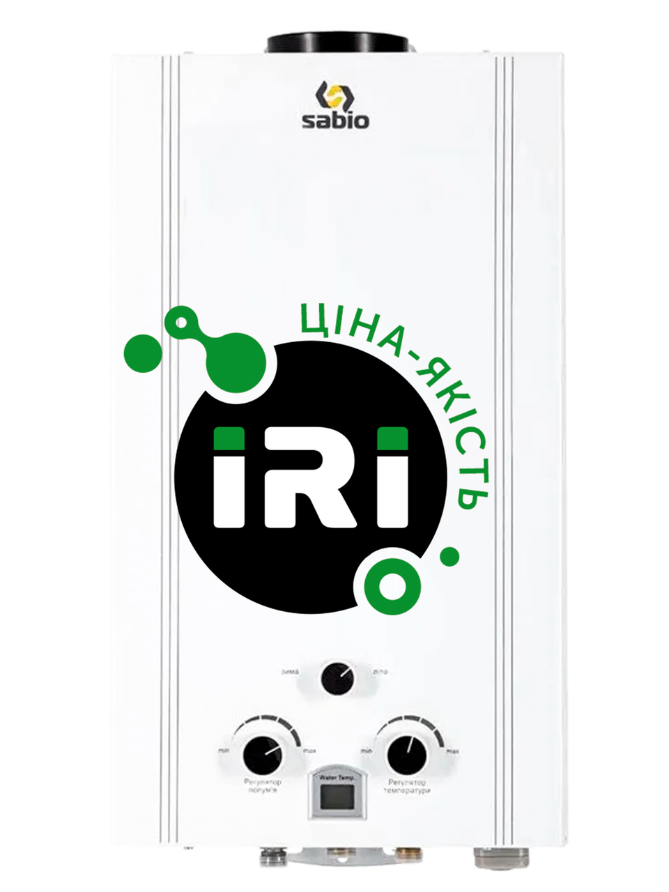 Газова колонка дим. Sabio 10 л white PLUS (JSD20-AC21 Copper), фото 1