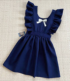 Сарафан шкільний темно синій для дівчинки. Шкільна форма.