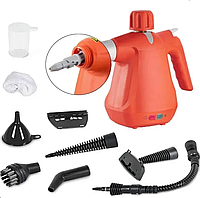 Пароочисник Domotec MS-1372 1000W, 350мл, 6 насадок, для підлоги, плитки, вікон, меблів, штор