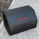 Преміум органайзер у багажник з вишивкою Volkswagen, чорний, 50 см, фото 6
