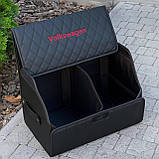 Преміум органайзер у багажник з вишивкою Volkswagen, чорний, 50 см, фото 3