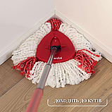 Набір для прибирання Vileda Easy Wring&Clean Turbo 2в1 Швабра стрічка з відром з автоматичним віджиманням, фото 6