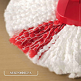 Набір для прибирання Vileda Easy Wring&Clean Turbo 2в1 Швабра стрічка з відром з автоматичним віджиманням, фото 5