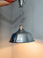 Підвісний світильник Loft Chrome Dome — дзеркальна хромована люстра в стилі індастріал