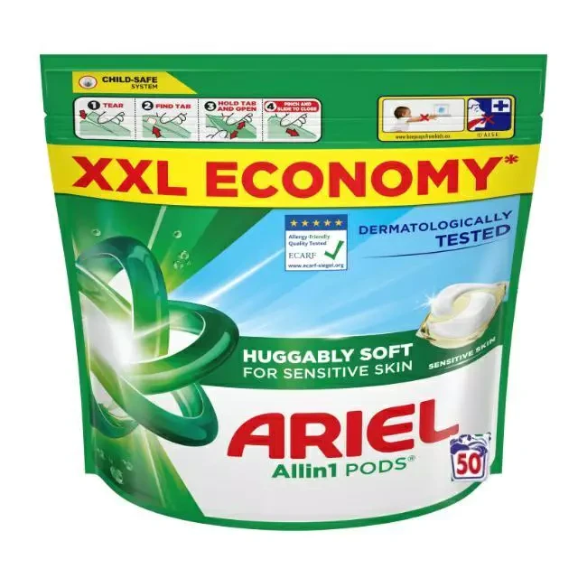Капсули для прання Ariel Pods All-in-1 Sensitive Skin 50 шт
