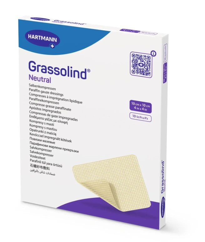 Мазєва пов'язка Grassolind Neutral 10 Х 10 см 1шт, фото 1