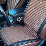 Накидки повний комплект на передні і задні сидіння авто IMPERIAL AUTO COMFORT, коричневий колір, фото 3