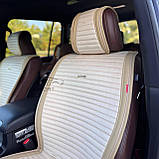 Накидки повний комплект на передні і задні сидіння авто IMPERIAL AUTO COMFORT, бежевий колір, фото 4