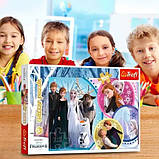 Пазли картонні 5-7 років Глітерні "Дружна команда" Дісней: Крижане серце 2, 100 ел. ТМ "TREFL" Польща (14817), фото 6