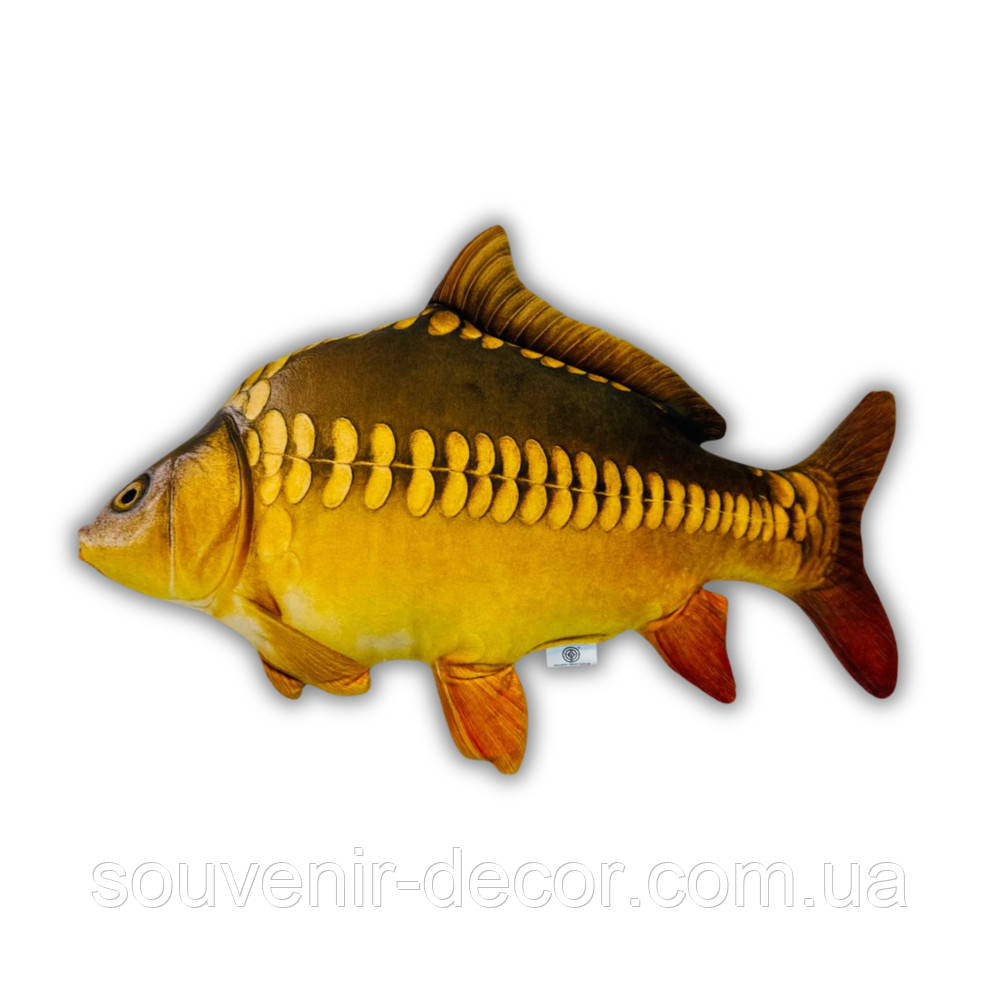 М'яка дитяча іграшка Риба Карп Дзеркальний, 50 см, фото 1