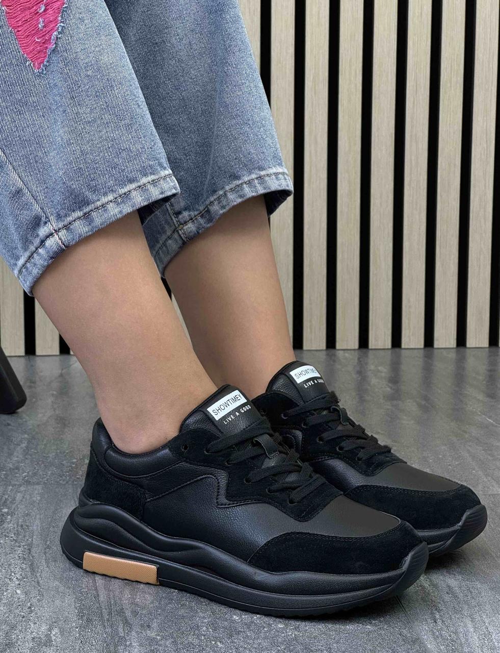 Кросівки жіночі 6 пар у ящику чорного кольору 36-41, фото 1