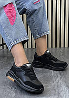 Кросівки жіночі 6 пар у ящику чорного кольору 36-41, фото 2