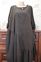 Плаття жіноче мікровельвет з кишенями