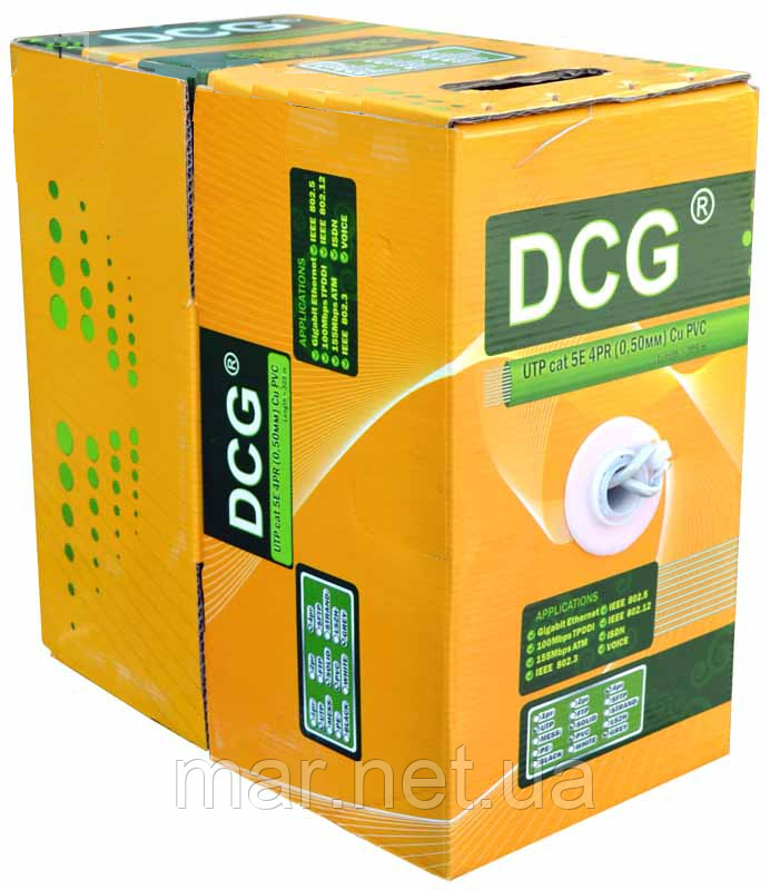 Кабель вита пара DCG UTP 2 * 2 * 0.5 CCA PVC 500, фото 1