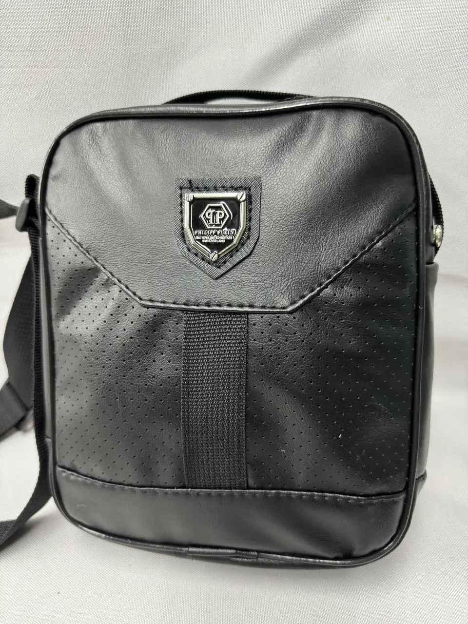 Чоловіча стильна сумка через плече, чоловіча чорна барсетка