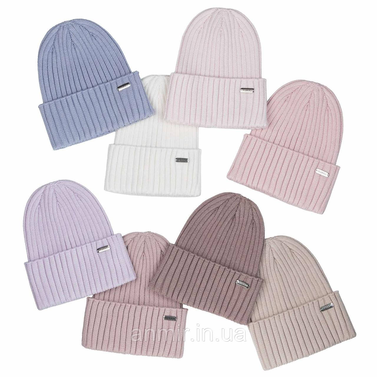 Шапка дитяча демісезонна makko одинарна віскоза 50-54, кольору міксом